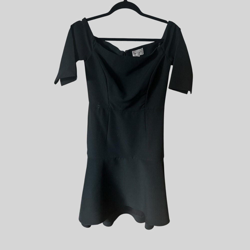 Milly Nina Cady Off Shoulder Dress Fishtail.